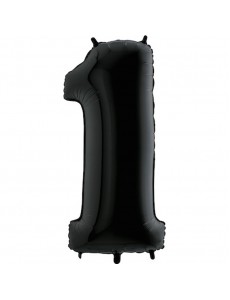 Balão Número 1 Preto